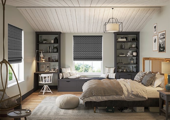 Hexgem, Onyx - Motorised Roman Blind - Image 8